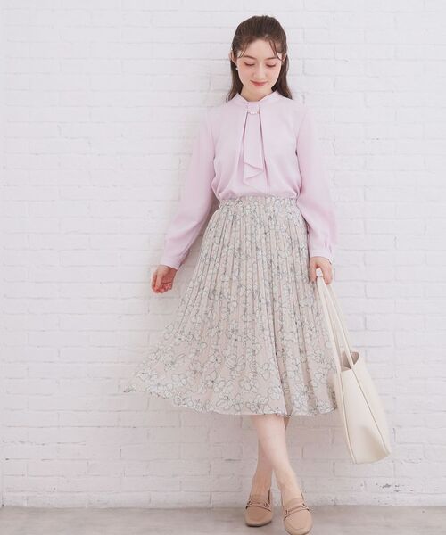 index / インデックス ロング・マキシ丈スカート | 選べる丈 シフォンプリーツスカート【洗濯機OK/イージーアイロン/防シワ】 | 詳細26