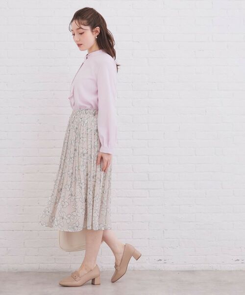 index / インデックス ロング・マキシ丈スカート | 選べる丈 シフォンプリーツスカート【洗濯機OK/イージーアイロン/防シワ】 | 詳細27