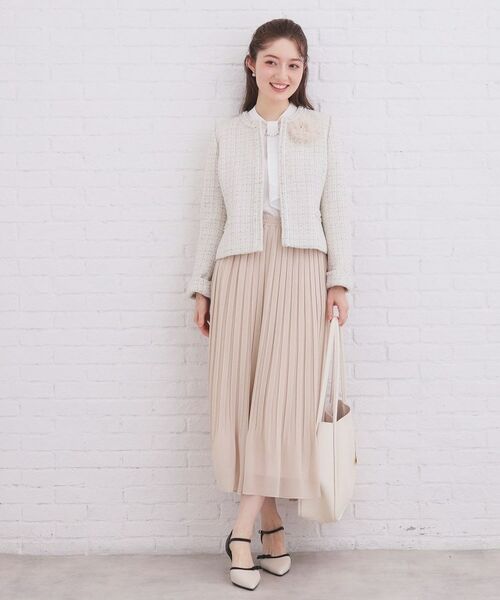 index / インデックス ロング・マキシ丈スカート | 選べる丈 シフォンプリーツスカート【洗濯機OK/イージーアイロン/防シワ】 | 詳細3