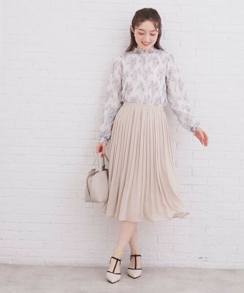 index / インデックス ロング・マキシ丈スカート | 選べる丈 シフォンプリーツスカート【洗濯機OK/イージーアイロン/防シワ】 | 詳細5