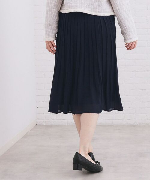 index / インデックス ロング・マキシ丈スカート | 選べる丈 シフォンプリーツスカート【洗濯機OK/イージーアイロン/防シワ】 | 詳細8