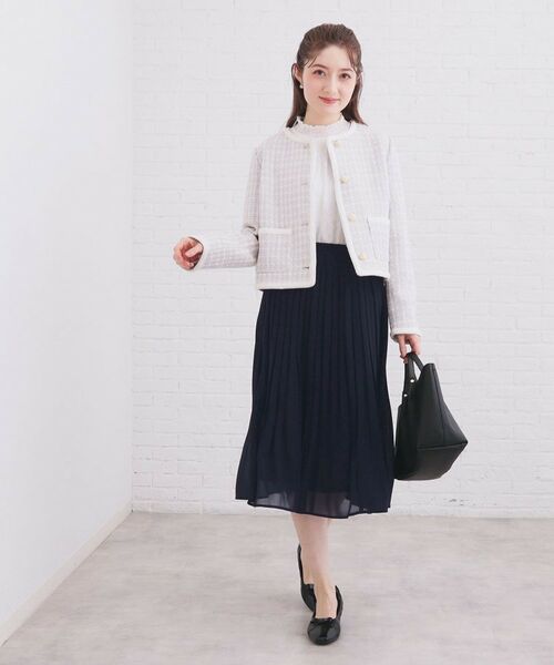 index / インデックス ロング・マキシ丈スカート | 選べる丈 シフォンプリーツスカート【洗濯機OK/イージーアイロン/防シワ】 | 詳細9