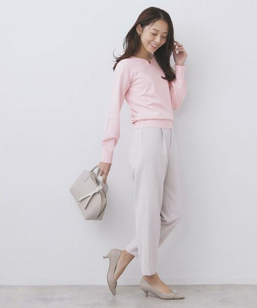 index / インデックス ニット・セーター | ゴールドパーツ付きハートネックニット【洗濯機OK】 | 詳細10