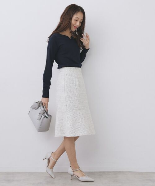 index / インデックス ニット・セーター | ゴールドパーツ付きハートネックニット【洗濯機OK】 | 詳細14