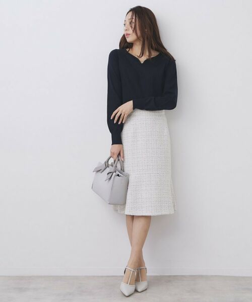 index / インデックス ニット・セーター | ゴールドパーツ付きハートネックニット【洗濯機OK】 | 詳細15