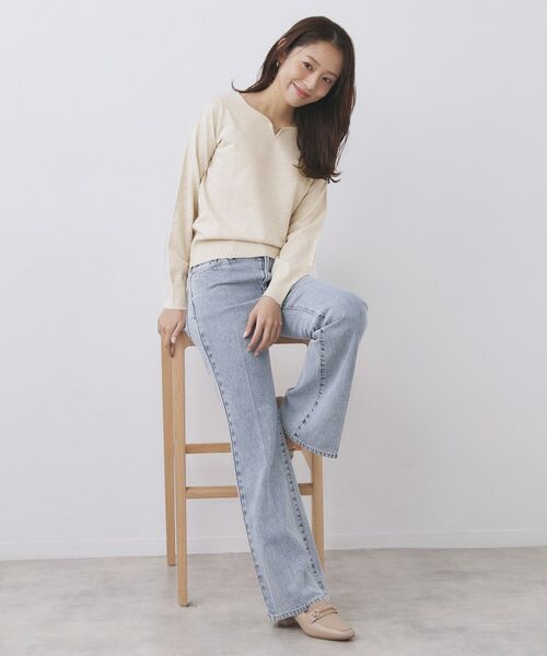 index / インデックス ニット・セーター | ゴールドパーツ付きハートネックニット【洗濯機OK】 | 詳細18