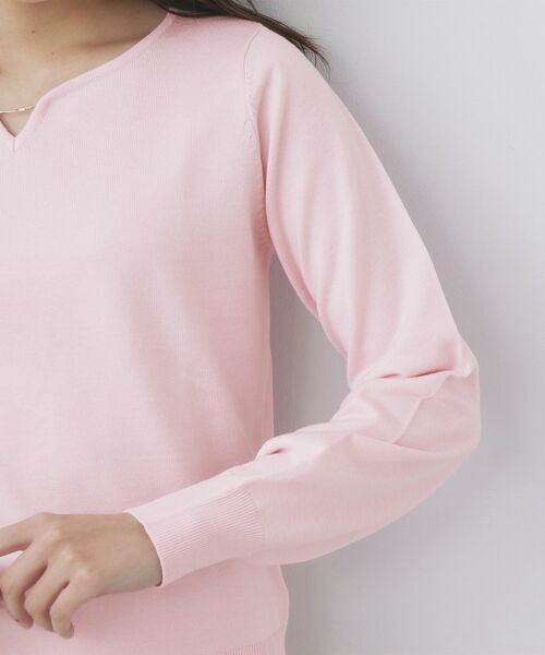 index / インデックス ニット・セーター | ゴールドパーツ付きハートネックニット【洗濯機OK】 | 詳細25