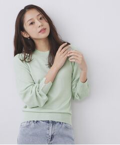 index / インデックス ニット・セーター | 柄編みスリーブハイネックニット【洗濯機OK】