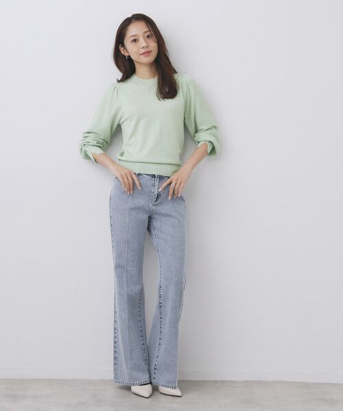 index / インデックス ニット・セーター | 柄編みスリーブハイネックニット【洗濯機OK】 | 詳細10