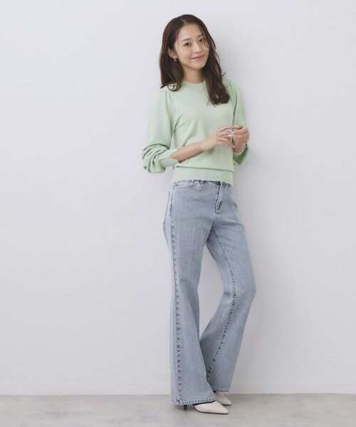 index / インデックス ニット・セーター | 柄編みスリーブハイネックニット【洗濯機OK】 | 詳細11