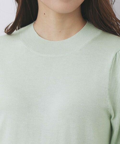 index / インデックス ニット・セーター | 柄編みスリーブハイネックニット【洗濯機OK】 | 詳細16