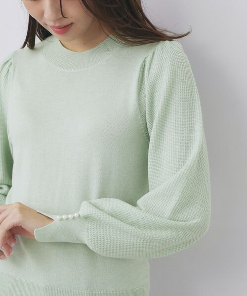 index / インデックス ニット・セーター | 柄編みスリーブハイネックニット【洗濯機OK】 | 詳細17