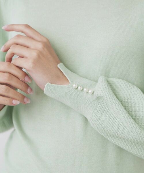 index / インデックス ニット・セーター | 柄編みスリーブハイネックニット【洗濯機OK】 | 詳細18