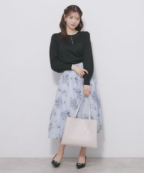 index / インデックス ニット・セーター | ビジューボタンヘンリーネックニット【洗濯機OK】 | 詳細10