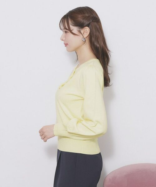 index / インデックス ニット・セーター | ビジューボタンヘンリーネックニット【洗濯機OK】 | 詳細18