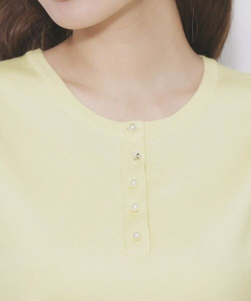 index / インデックス ニット・セーター | ビジューボタンヘンリーネックニット【洗濯機OK】 | 詳細20