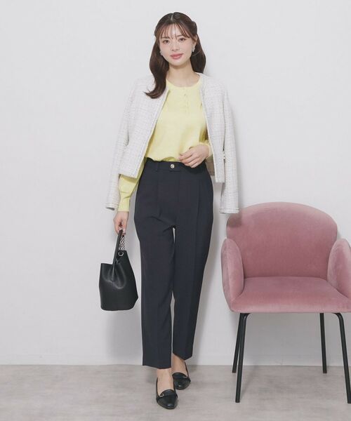 index / インデックス ニット・セーター | ビジューボタンヘンリーネックニット【洗濯機OK】 | 詳細3