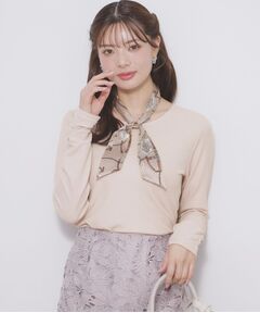 index / インデックス カットソー | ラメシアーリブトップス【洗濯機OK/接触冷感】