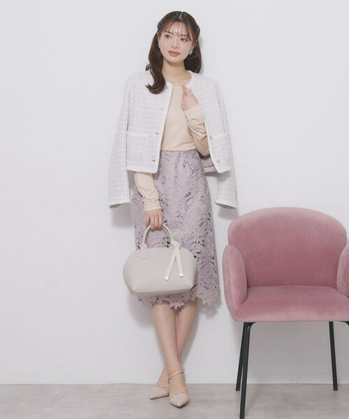 index / インデックス カットソー | ラメシアーリブトップス【洗濯機OK/接触冷感】 | 詳細11