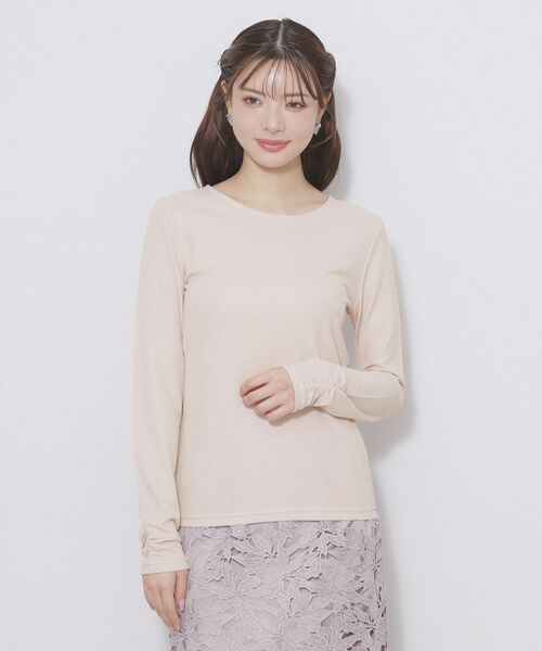 index / インデックス カットソー | ラメシアーリブトップス【洗濯機OK/接触冷感】 | 詳細13