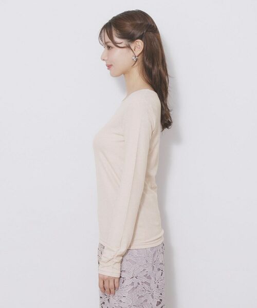 index / インデックス カットソー | ラメシアーリブトップス【洗濯機OK/接触冷感】 | 詳細14