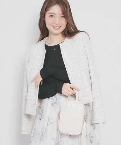 index / インデックス カットソー | ラメシアーリブトップス【洗濯機OK/接触冷感】 | 詳細5