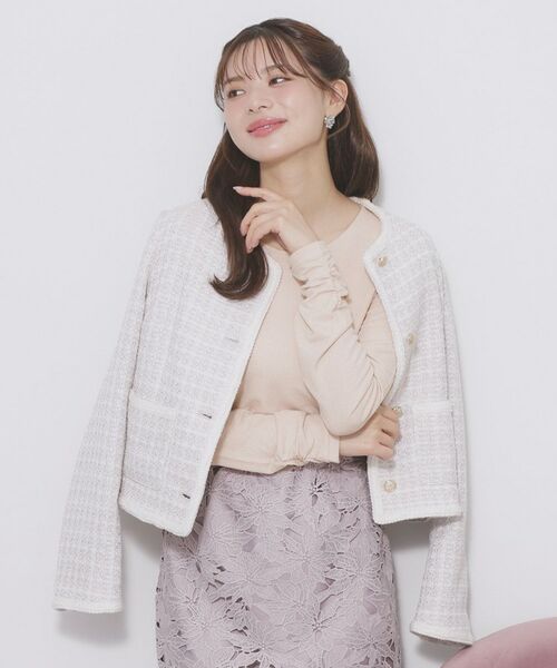 index / インデックス カットソー | ラメシアーリブトップス【洗濯機OK/接触冷感】 | 詳細9