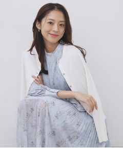 index / インデックス カーディガン・ボレロ | 柄編みクルーネックカーディガン【洗濯機OK】