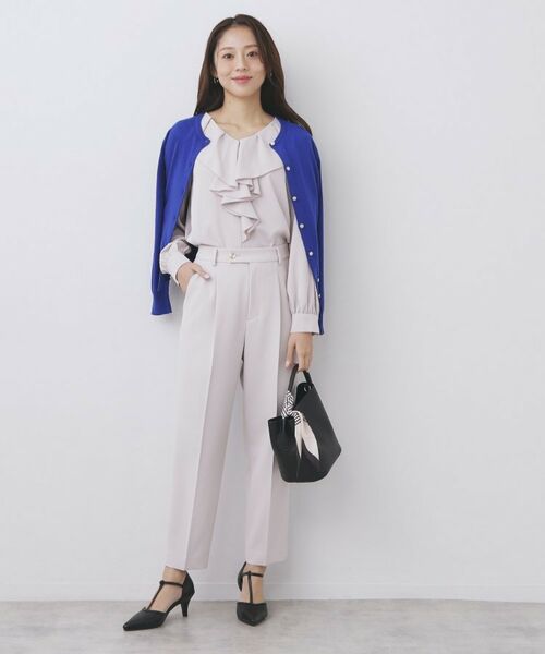 index / インデックス カーディガン・ボレロ | 柄編みクルーネックカーディガン【洗濯機OK】 | 詳細10