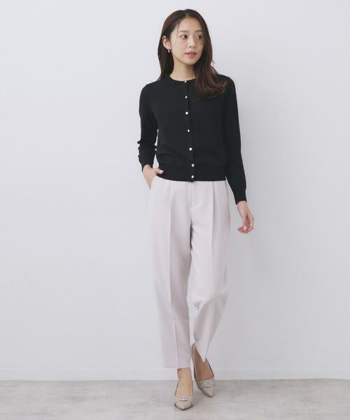 index / インデックス カーディガン・ボレロ | 柄編みクルーネックカーディガン【洗濯機OK】 | 詳細14