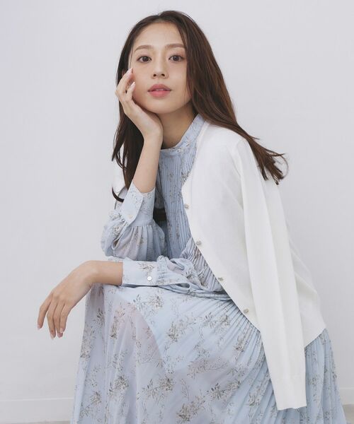 index / インデックス カーディガン・ボレロ | 柄編みクルーネックカーディガン【洗濯機OK】 | 詳細17