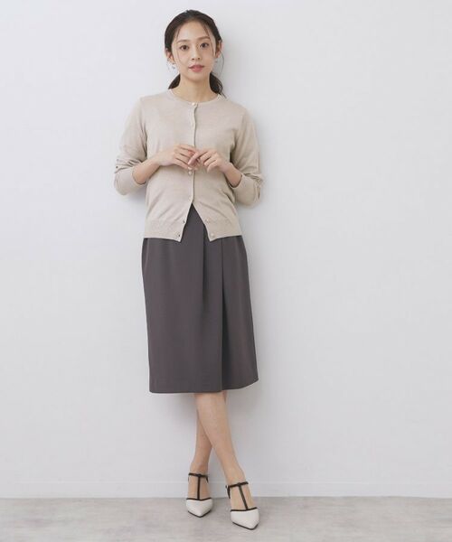 index / インデックス カーディガン・ボレロ | 柄編みクルーネックカーディガン【洗濯機OK】 | 詳細2