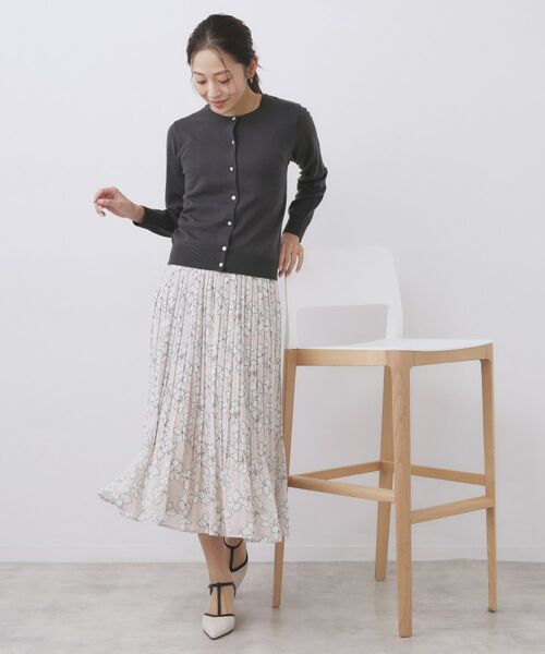 index / インデックス カーディガン・ボレロ | 柄編みクルーネックカーディガン【洗濯機OK】 | 詳細23