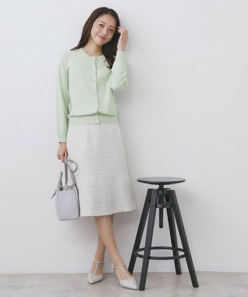 index / インデックス カーディガン・ボレロ | 柄編みクルーネックカーディガン【洗濯機OK】 | 詳細26