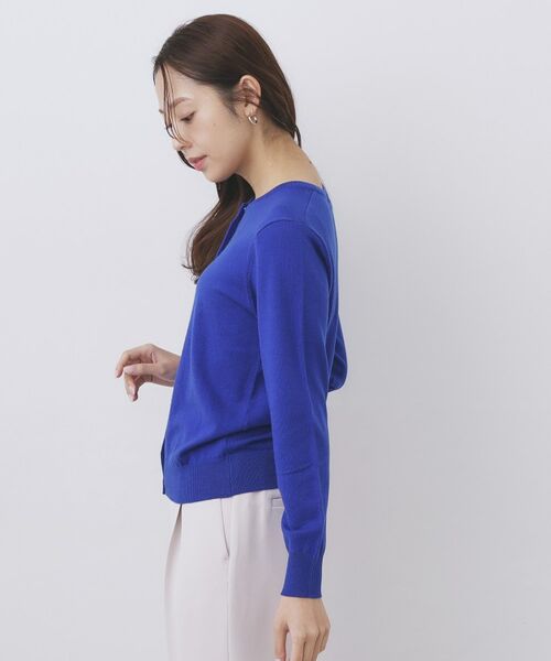 index / インデックス カーディガン・ボレロ | 柄編みクルーネックカーディガン【洗濯機OK】 | 詳細30
