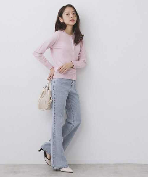 index / インデックス カーディガン・ボレロ | 柄編みクルーネックカーディガン【洗濯機OK】 | 詳細7