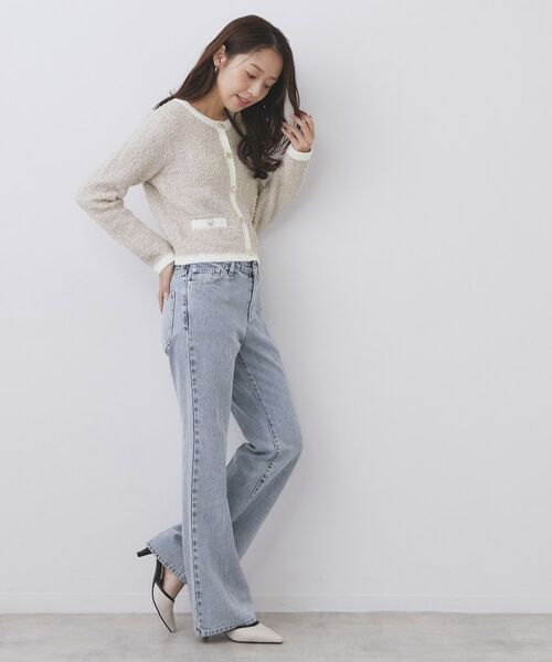 index / インデックス カーディガン・ボレロ | ファンシーヤーントリミングカーディガン【洗濯機OK】 | 詳細11