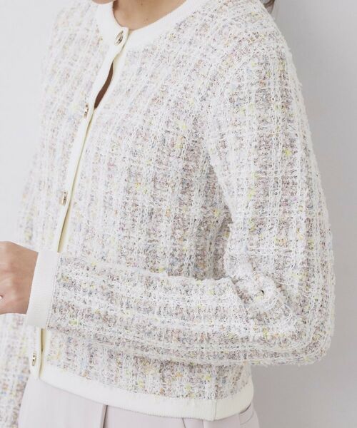 index / インデックス カーディガン・ボレロ | ファンシーヤーントリミングカーディガン【洗濯機OK】 | 詳細17