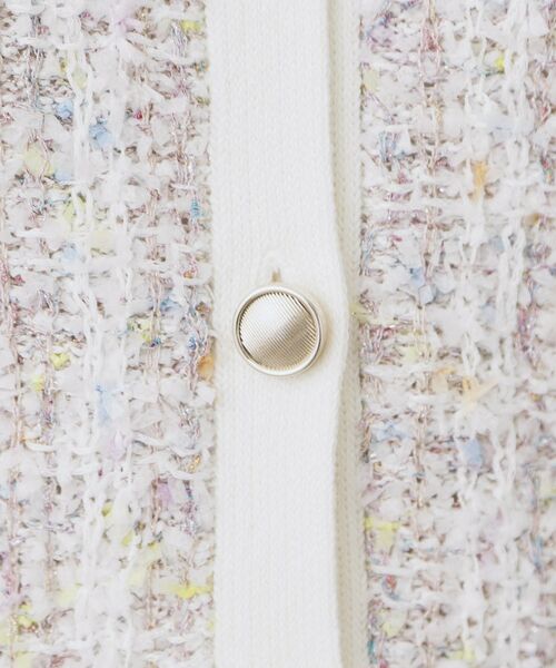 index / インデックス カーディガン・ボレロ | ファンシーヤーントリミングカーディガン【洗濯機OK】 | 詳細4