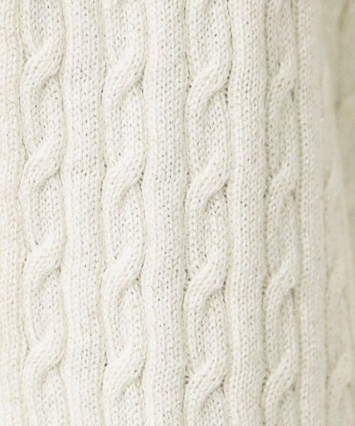 index / インデックス カーディガン・ボレロ | 袖シアーフリルケーブルラメカーディガン【洗濯機OK/坑ピル】 | 詳細4