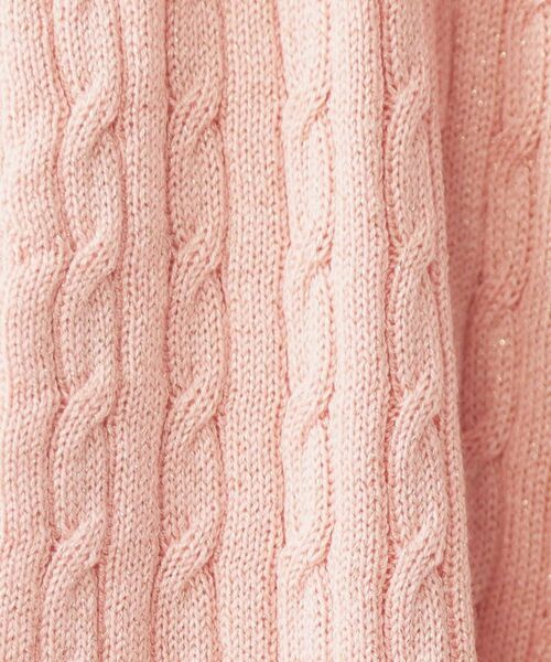 index / インデックス カーディガン・ボレロ | 袖シアーフリルケーブルラメカーディガン【洗濯機OK/坑ピル】 | 詳細8