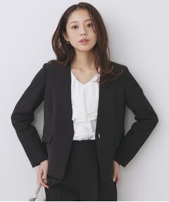 index / インデックス ノーカラージャケット | セットアップ対応 ストレッチノーカラージャケット【洗濯機OK・防シワ・イージーアイロン】