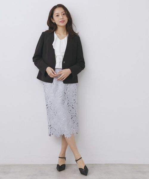 index / インデックス ノーカラージャケット | セットアップ対応 ストレッチノーカラージャケット【洗濯機OK・防シワ・イージーアイロン】 | 詳細15