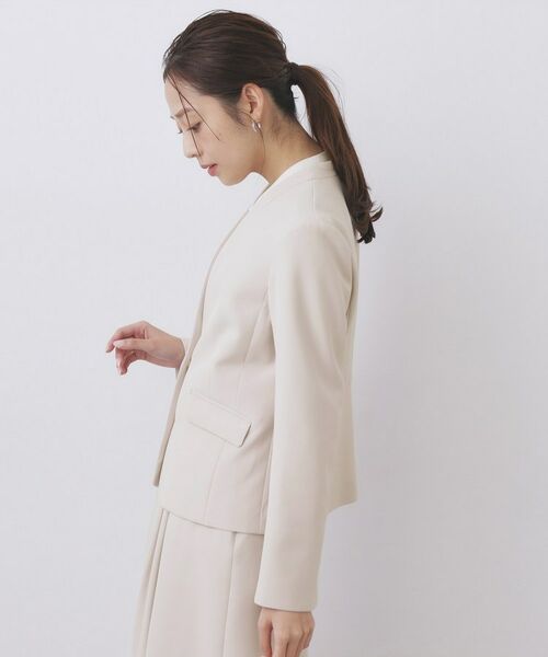 index / インデックス ノーカラージャケット | セットアップ対応 ストレッチノーカラージャケット【洗濯機OK・防シワ・イージーアイロン】 | 詳細18