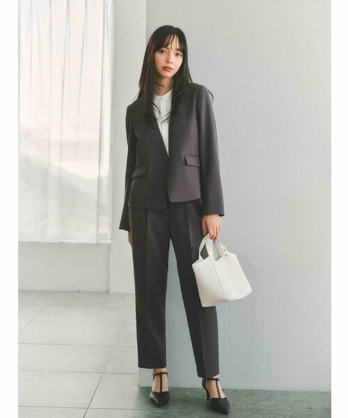 index / インデックス ノーカラージャケット | ストレッチノーカラージャケット/セットアップ対応【洗濯機OK/防シワ/イージーアイロン】 | 詳細28