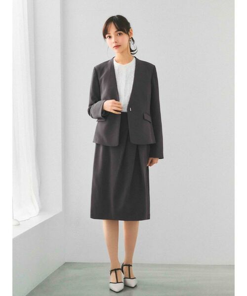 index / インデックス ノーカラージャケット | ストレッチノーカラージャケット/セットアップ対応【洗濯機OK/防シワ/イージーアイロン】 | 詳細29