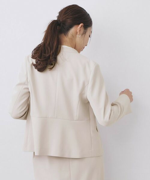 index / インデックス ノーカラージャケット | セットアップ対応 ストレッチノーカラージャケット【洗濯機OK・防シワ・イージーアイロン】 | 詳細5