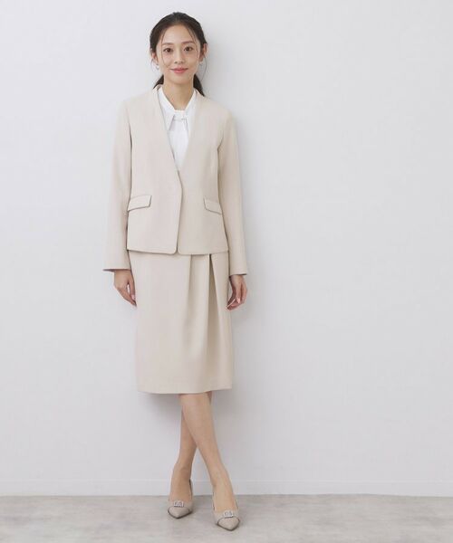 index / インデックス ノーカラージャケット | セットアップ対応 ストレッチノーカラージャケット【洗濯機OK・防シワ・イージーアイロン】 | 詳細7