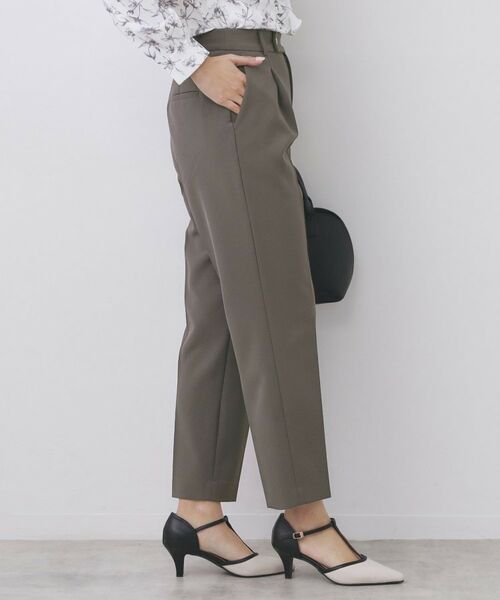 index / インデックス パンツ | セットアップ対応 ストレッチテーパードパンツ【洗濯機OK・防シワ・イージーアイロン】 | 詳細1