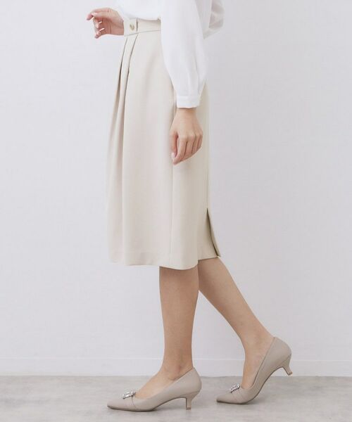index / インデックス スカート | セットアップ対応 アシンメトリータックスカート【洗濯機OK・防シワ・ストレッチ・イージーアイロン】 | 詳細18
